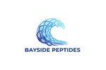 Bayside Peptides Logo - Wave with Helix Texture